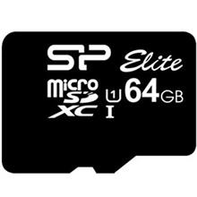 کارت حافظه microSDXC سیلیکون پاور مدل Elite کلاس 10 استاندارد UHS-I U1 سرعت 85MBps ظرفیت 64 گیگابایت Silicon Power Elite UHS-I U1 Class 10 85MBps microSDXC - 64GB